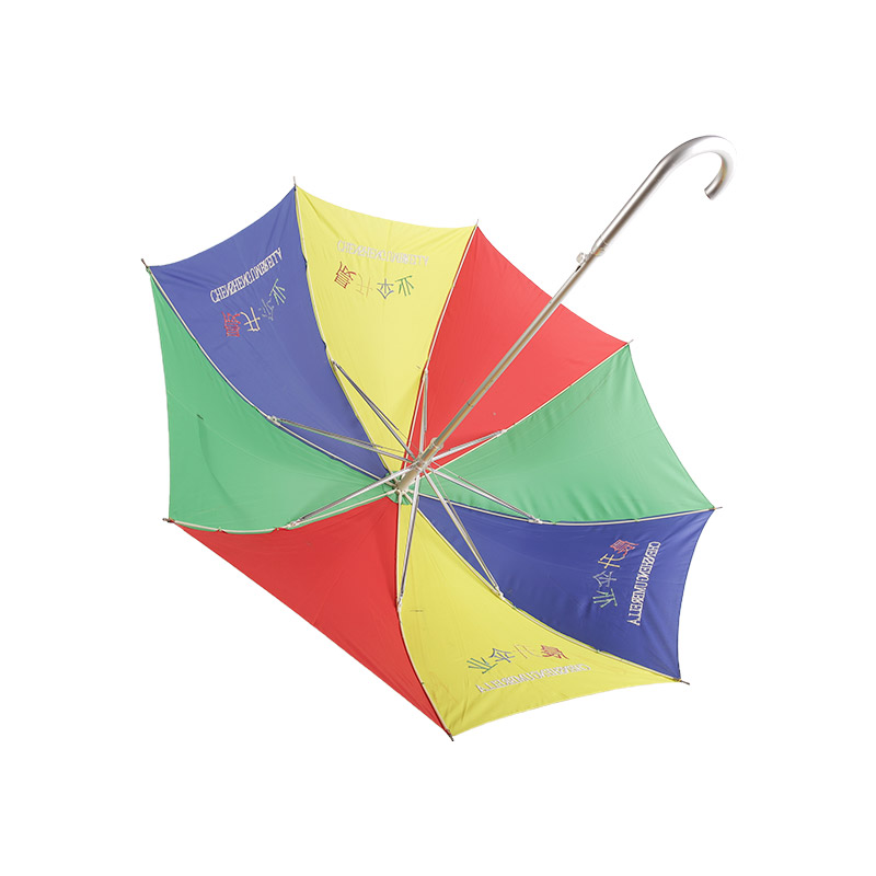 Üç Renkli Vizyon Güçlü İpek Kumaş Düz Şemsiye-0E6B0283