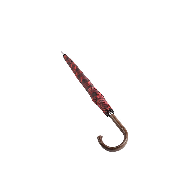 Kırmızı Ekose Student Spirit Düz Polyester Şemsiye-0E6B0329