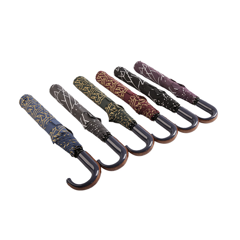 Geometrik Desenli Pongee İkili Şemsiye-0E6B0412