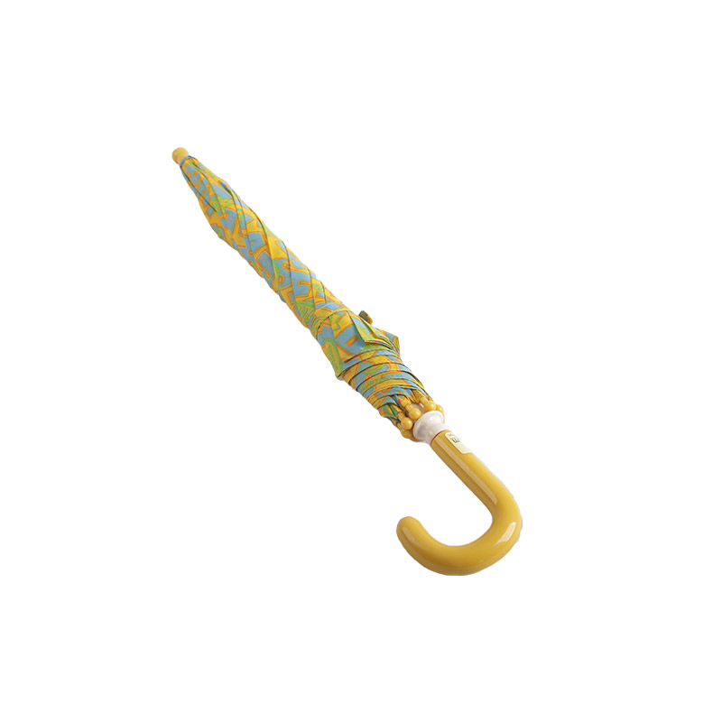 Sarı Alfabe Renkli Blok Pongee Çocuk Şemsiyesi-0E6B0570