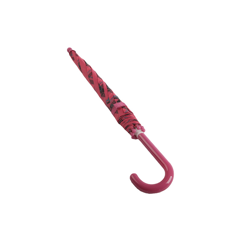 Çizgili Pembe Yavru Kedi Çocuk Şemsiyesi-0E6B0625